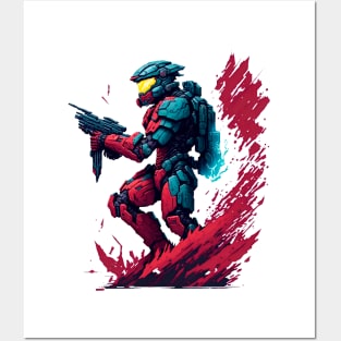 Master Chief Halo Fan Art Posters and Art